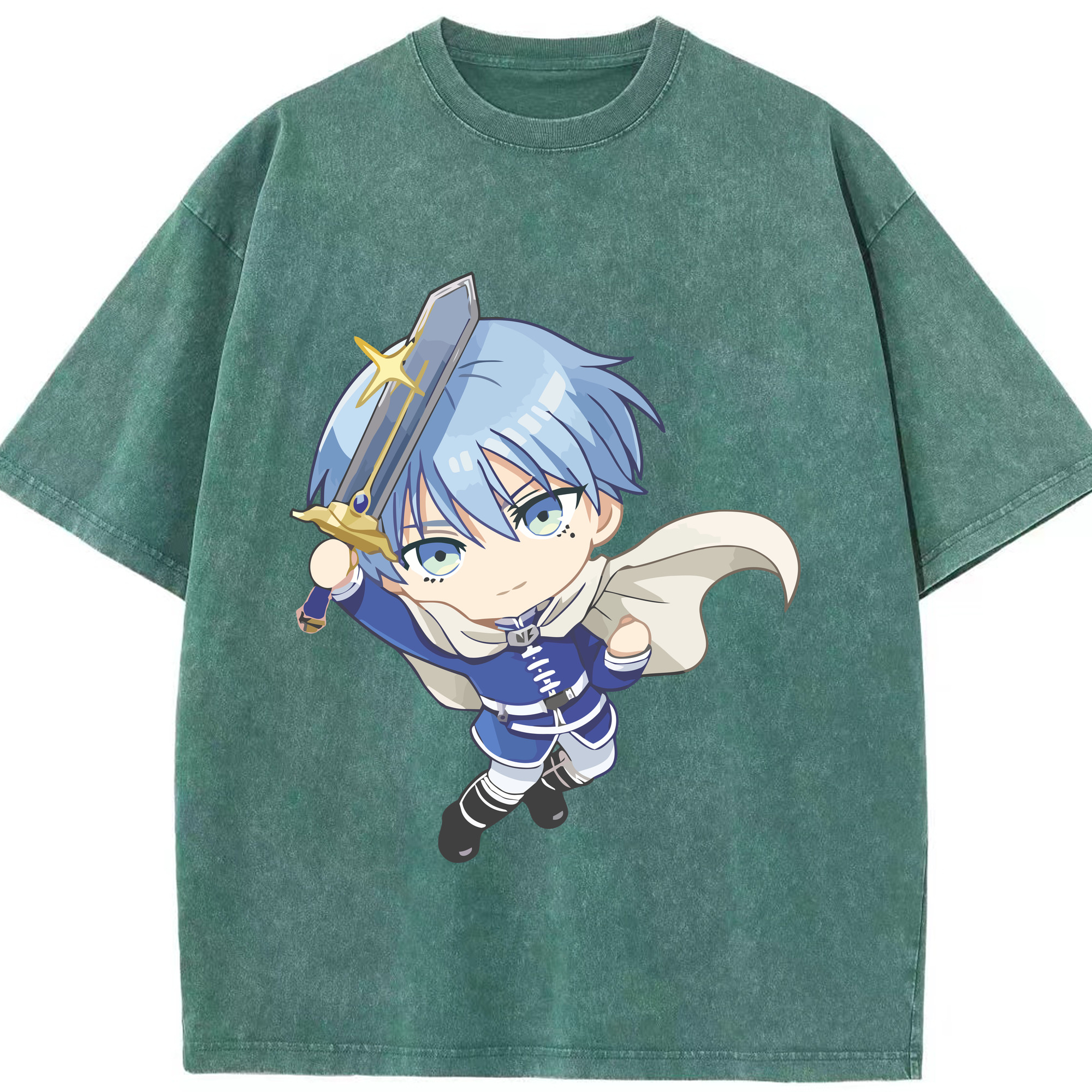 （画像用） 葬送のフリーレン Frieren 綿100% ヴィンテージ風 半袖Tシャツ（フロントプリント）